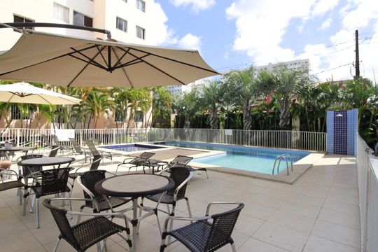 Área comum - Piscina de apartamento para alugar com 2 quartos, 72m² em Jardim das Margaridas, Salvador