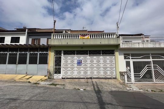 Fachada+Placa de casa à venda com 3 quartos, 105m² em Vila Euthalia, São Paulo