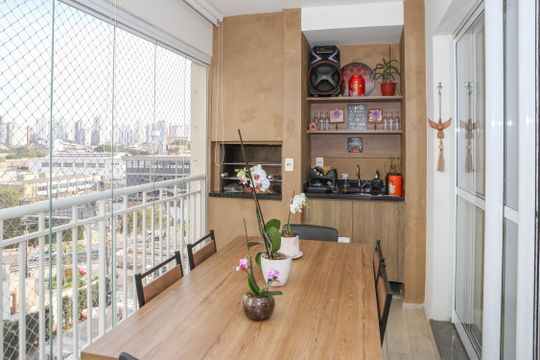 Varanda Gourmet de apartamento para alugar com 3 quartos, 100m² em Água Branca, São Paulo