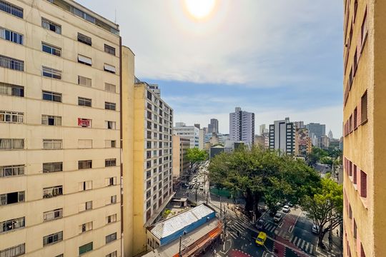 Vista da Sala de apartamento para alugar com 1 quarto, 60m² em Liberdade, São Paulo