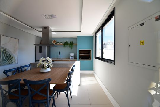 Área comum de apartamento à venda com 3 quartos, 105m² em Nova Campinas, Campinas