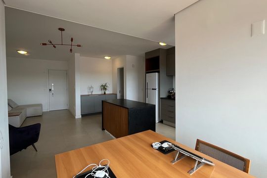 Varanda Sala de apartamento à venda com 3 quartos, 105m² em Nova Campinas, Campinas
