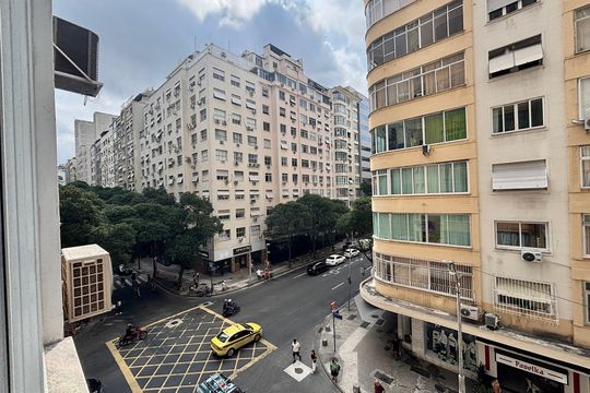 Sala - vista de apartamento à venda com 4 quartos, 152m² em Copacabana, Rio de Janeiro