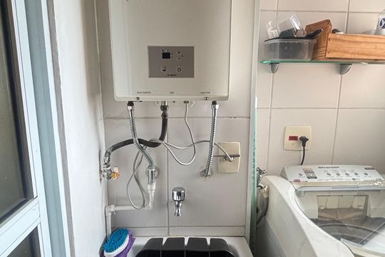 Área de Serviço de apartamento à venda com 2 quartos, 78m² em Campestre, Santo André