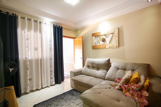 Sala de casa para alugar com 2 quartos, 125m² em Jardim Morada do Sol, Indaiatuba