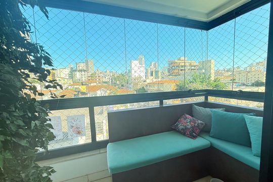 Varanda da Sala de apartamento à venda com 3 quartos, 100m² em Prado, Belo Horizonte