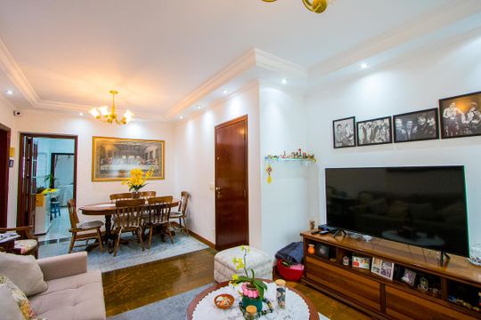 Sala de apartamento à venda com 2 quartos, 84m² em Vila Santa Teresa, Santo André