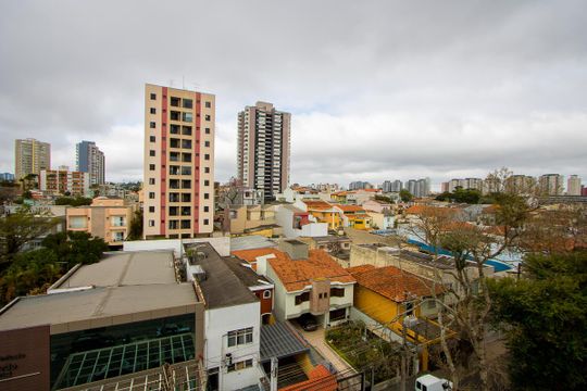 Vista da Suíte de apartamento à venda com 2 quartos, 84m² em Vila Santa Teresa, Santo André