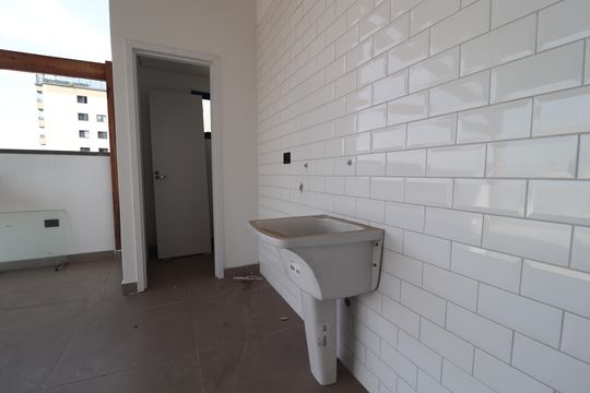 Área de Serviço de apartamento à venda com 2 quartos, 88m² em Vila Guiomar, Santo André