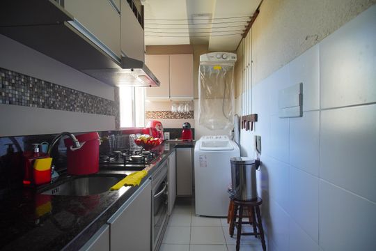 Cozinha de apartamento para alugar com 2 quartos, 52m² em Santos Dumont, São Leopoldo