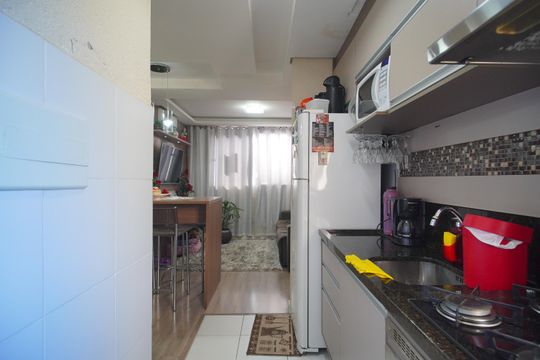 Cozinha de apartamento para alugar com 2 quartos, 52m² em Santos Dumont, São Leopoldo