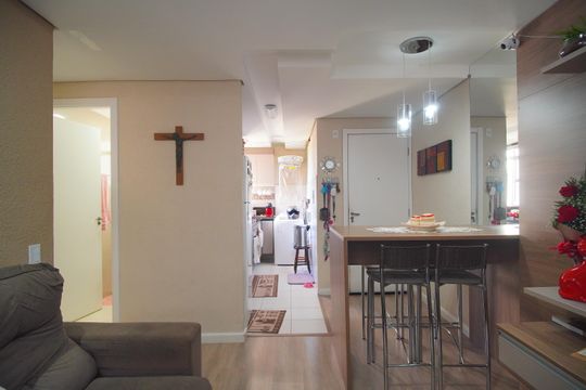 Sala de apartamento para alugar com 2 quartos, 52m² em Santos Dumont, São Leopoldo