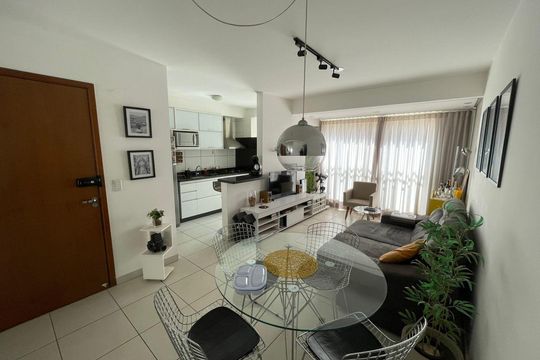 Sala de apartamento para alugar com 2 quartos, 60m² em Jardim Atlântico, Goiânia