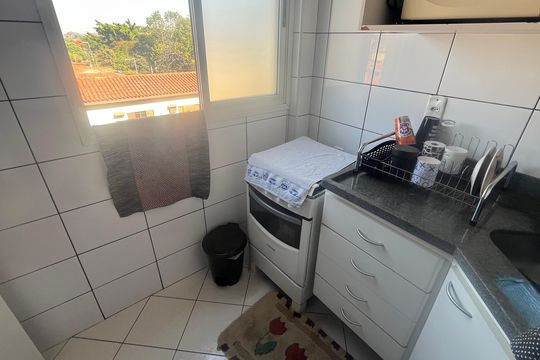 Cozinha de apartamento à venda com 2 quartos, 80m² em Jardim Santa Genebra Ii (barao Geraldo), Campinas