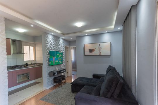 Sala de apartamento para alugar com 2 quartos, 60m² em Parque Fazendinha, Campinas