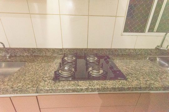 Cozinha de apartamento à venda com 2 quartos, 60m² em Parque Fazendinha, Campinas
