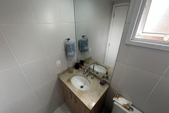 Banheiro da Suíte de apartamento à venda com 4 quartos, 122m² em Lauzane Paulista, São Paulo