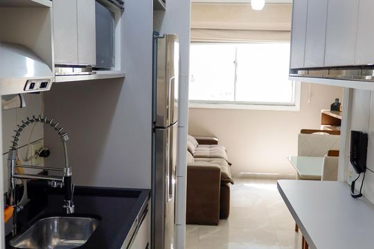 Cozinha de apartamento à venda com 2 quartos, 40m² em São Pedro, Osasco