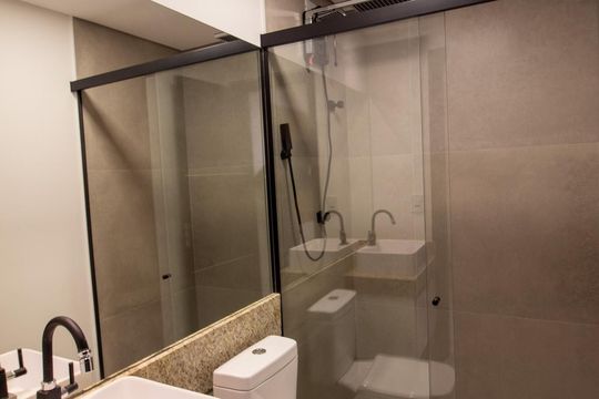 Banheiro de apartamento para alugar com 1 quarto, 50m² em Jardim Icatu, Votorantim
