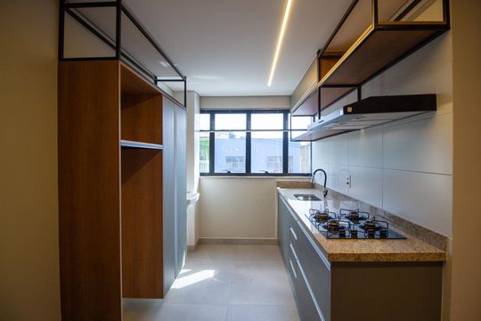 Cozinha de apartamento para alugar com 1 quarto, 52m² em Jardim Icatu, Votorantim