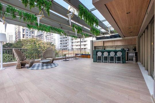 Área comum de kitnet/studio à venda com 1 quarto, 26m² em Cerqueira César, São Paulo