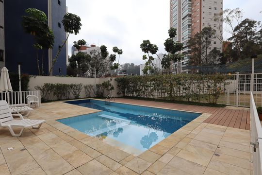 Área comum - Piscina de apartamento para alugar com 3 quartos, 114m² em Vila Andrade, São Paulo