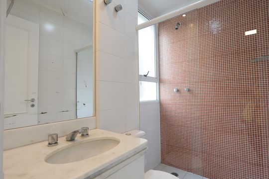 Banheiro da Suíte 1 de apartamento para alugar com 3 quartos, 114m² em Vila Andrade, São Paulo