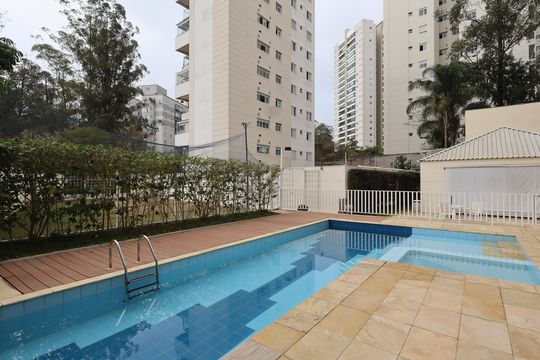 Área comum - Piscina de apartamento para alugar com 3 quartos, 114m² em Vila Andrade, São Paulo