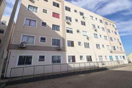 Fachada do bloco de apartamento à venda com 2 quartos, 44m² em Estância Velha, Canoas