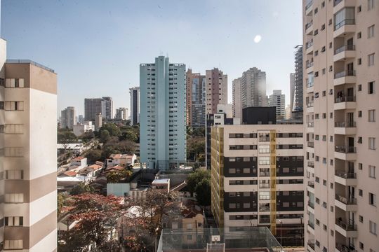 Vista da Varanda de kitnet/studio à venda com 1 quarto, 25m² em Vila Clementino, São Paulo