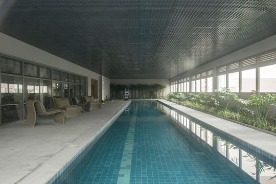 Área comum - Piscina coberta de kitnet/studio à venda com 1 quarto, 25m² em Vila Clementino, São Paulo