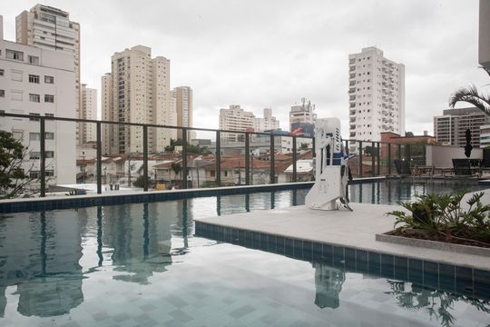 Área comum - Piscina de kitnet/studio à venda com 1 quarto, 25m² em Vila Clementino, São Paulo