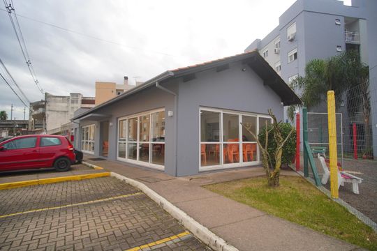 Área comum - Salão de festas de apartamento para alugar com 2 quartos, 60m² em Centro, Novo Hamburgo