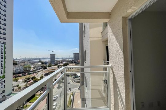 Varanda da Sala de apartamento à venda com 2 quartos, 56m² em Santo Cristo, Rio de Janeiro