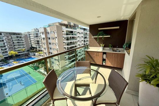 Sacada de apartamento à venda com 2 quartos, 71m² em Recreio dos Bandeirantes, Rio de Janeiro