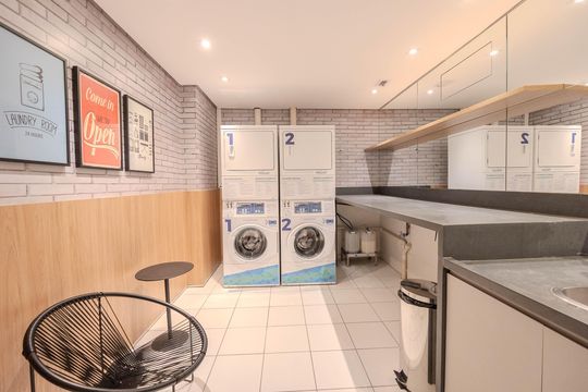 Área comum de kitnet/studio para alugar com 1 quarto, 23m² em Centro Histórico de São Paulo, São Paulo