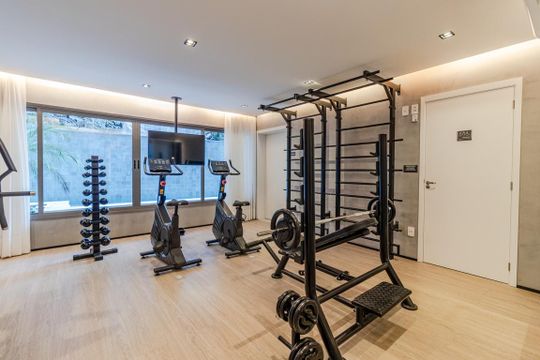 Área comum - Academia de kitnet/studio à venda com 1 quarto, 22m² em Vila Madalena, São Paulo