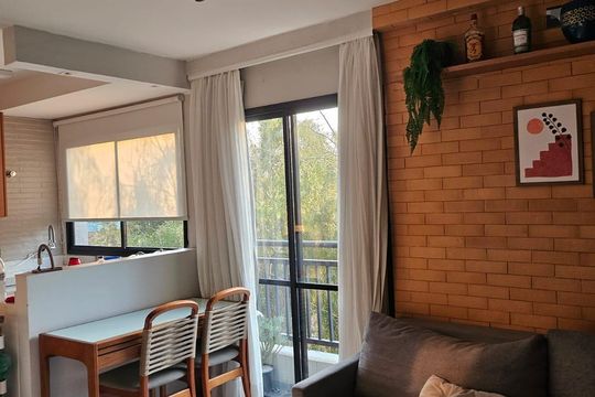 Sala de apartamento à venda com 2 quartos, 49m² em Vila Moinho Velho, São Paulo