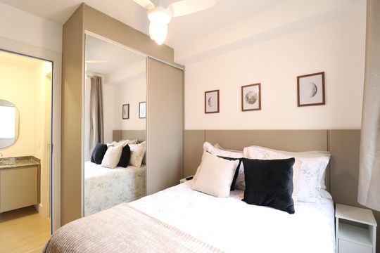 Quarto 2 de apartamento para alugar com 2 quartos, 35m² em Várzea da Barra Funda, São Paulo
