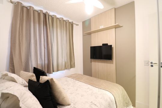 Quarto 2 de apartamento para alugar com 2 quartos, 35m² em Várzea da Barra Funda, São Paulo
