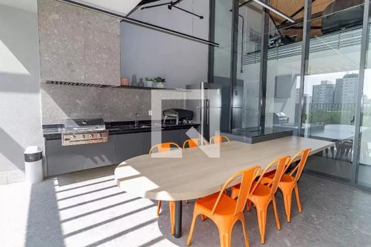 Área gourmet de kitnet/studio à venda com 1 quarto, 24m² em Perdizes, São Paulo