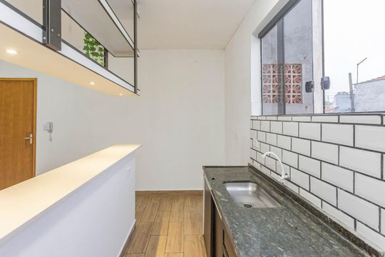 Cozinha de apartamento para alugar com 2 quartos, 50m² em Jardim Seckler, São Paulo