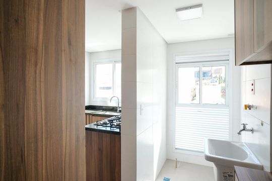 Área de serviço de apartamento para alugar com 3 quartos, 86m² em Barcelona, São Caetano do Sul