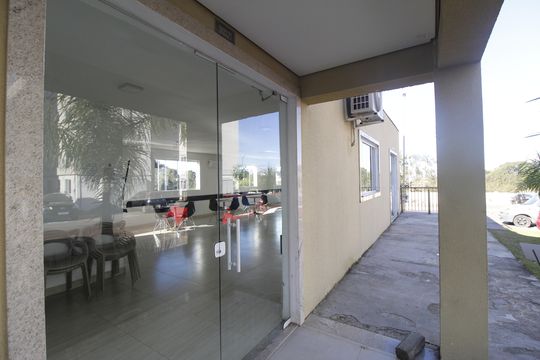 Área comum - Salão de festas de apartamento à venda com 2 quartos, 50m² em Chácara das Pedras, Porto Alegre