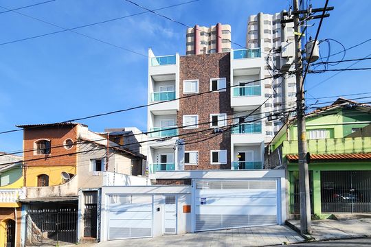Fachada do Condomínio de apartamento à venda com 2 quartos, 100m² em Baeta Neves, São Bernardo do Campo