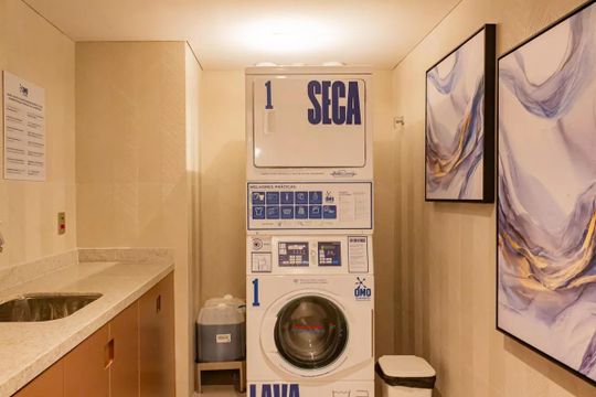 Área comum - Lavanderia de kitnet/studio para alugar com 1 quarto, 28m² em Perdizes, São Paulo