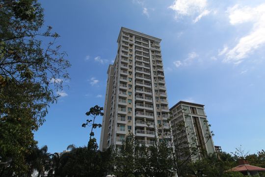 Fachada do bloco de apartamento à venda com 3 quartos, 88m² em Curicica, Rio de Janeiro