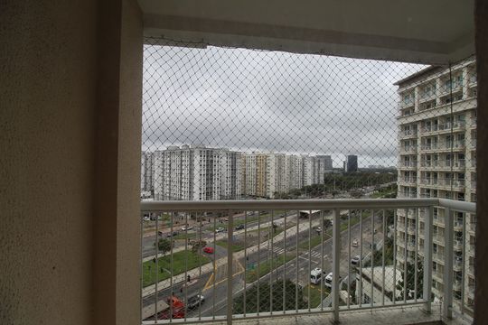Área de serviço - Vista de apartamento à venda com 3 quartos, 88m² em Curicica, Rio de Janeiro