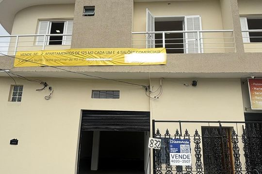 Fachada de casa de condomínio à venda com 2 quartos, 80m² em Jardim Stetel, Santo André