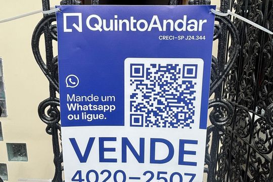 Placa de casa de condomínio à venda com 2 quartos, 80m² em Jardim Stetel, Santo André